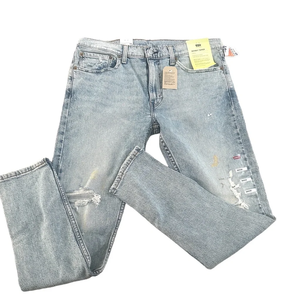 NWT Men’s Levi’s Skinny Taper‎ Paint Splatter Jeans 32 x 32